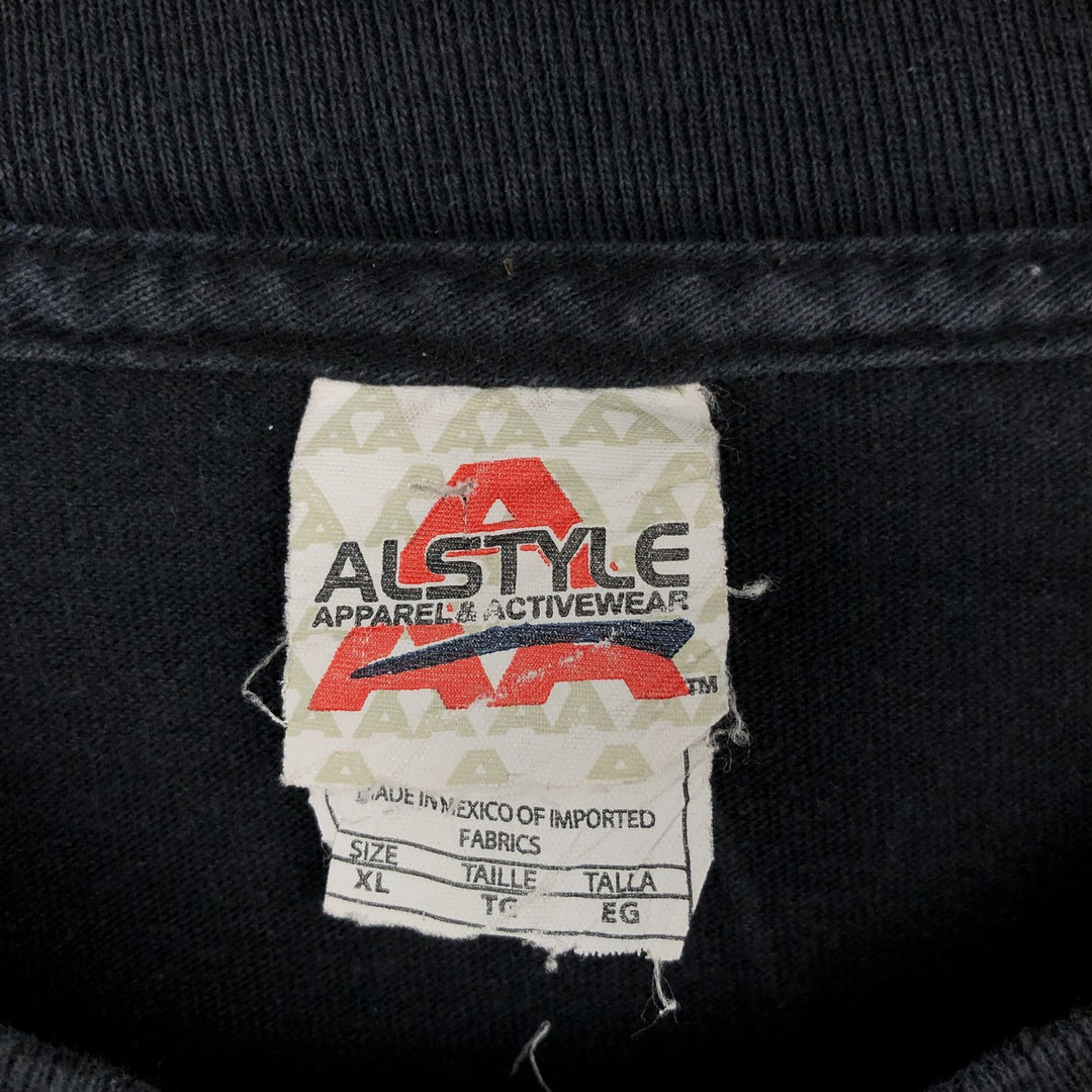 ALSTYLE Led Zeppelin Band T-Shirt (Men's XL equivalent) cotton black type Vintage Second Hand