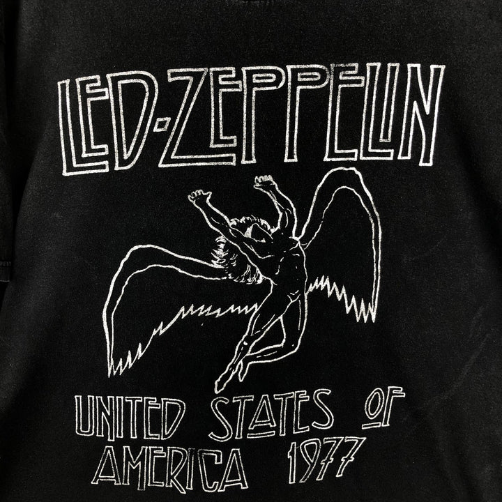 ALSTYLE Led Zeppelin Band T-Shirt (Men's XL equivalent) cotton black type Vintage Second Hand