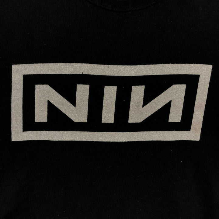 NINE INCHI NAILS Band T-shirt (Men's XL equivalent) cotton black type Vintage Second Hand