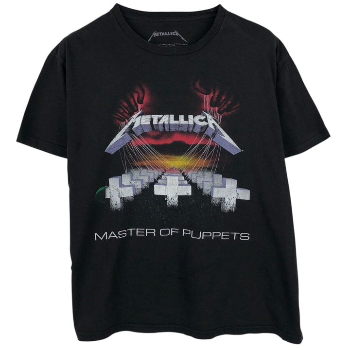 METALLICA Metallica Band T-shirt Band T Men's L size cotton black type Vintage Second Hand