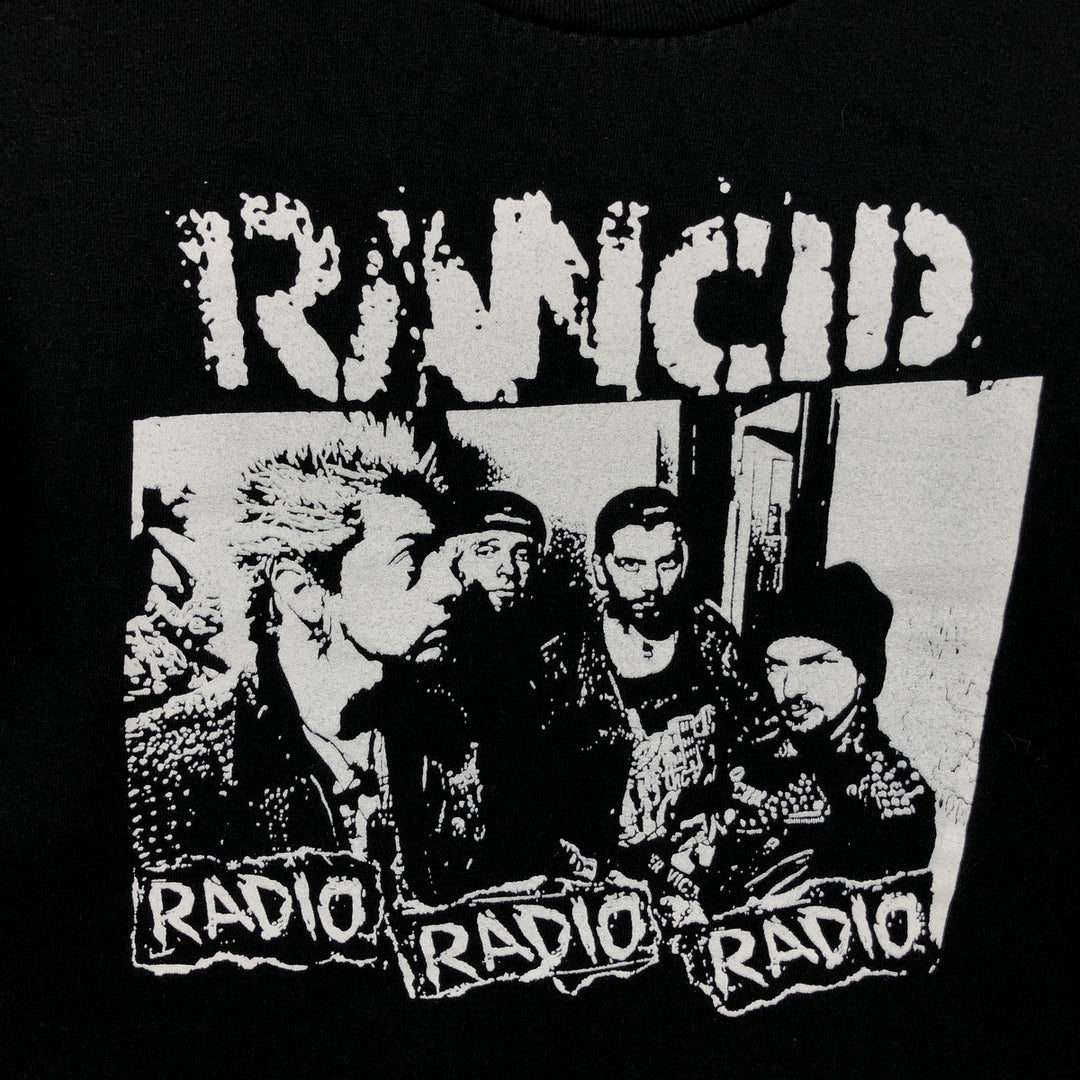 RANCID band t-shirt, men's size XL equivalent. unclear black type Vintage Second Hand