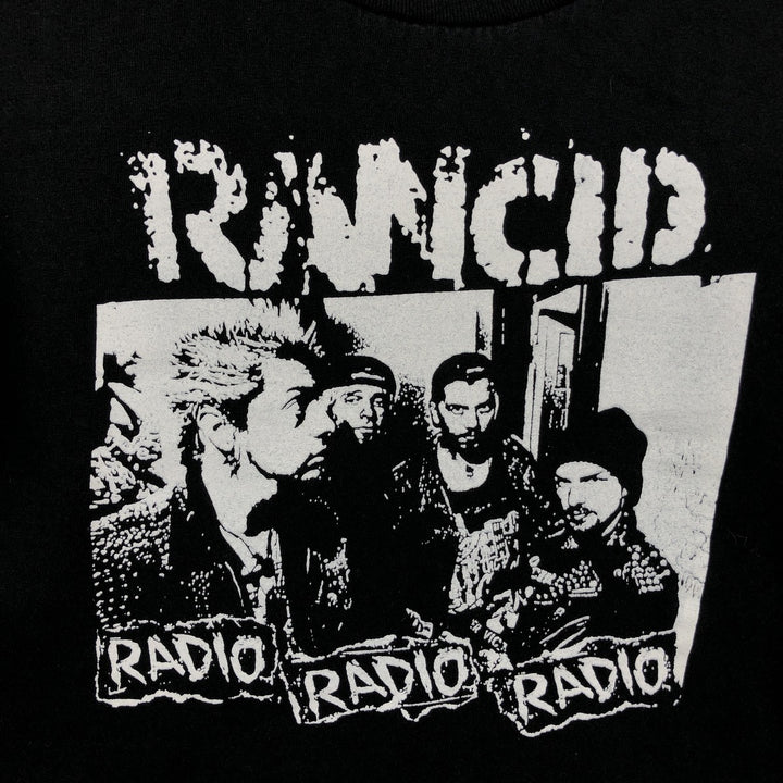 RANCID band t-shirt, men's size XL equivalent. unclear black type Vintage Second Hand