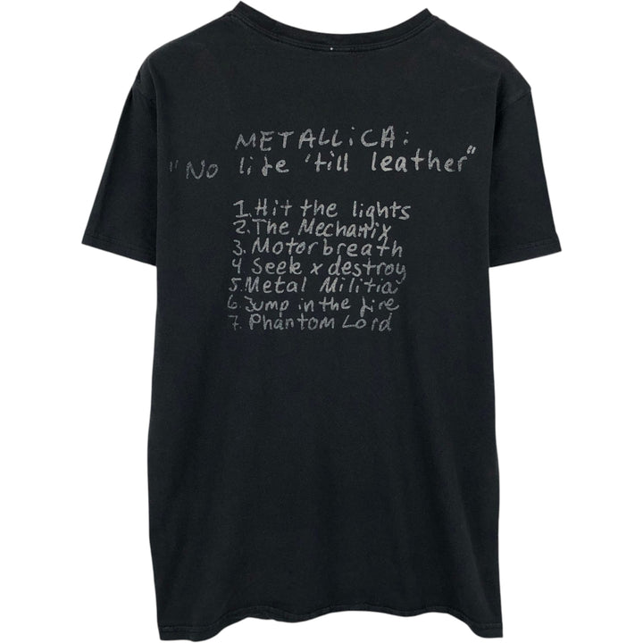 METALLICA Metallica Band T-shirt Band T Men's XL size unclear black type Vintage Second Hand