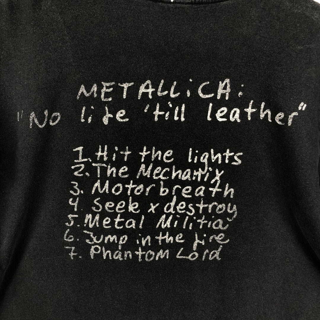 METALLICA Metallica Band T-shirt Band T Men's XL size unclear black type Vintage Second Hand