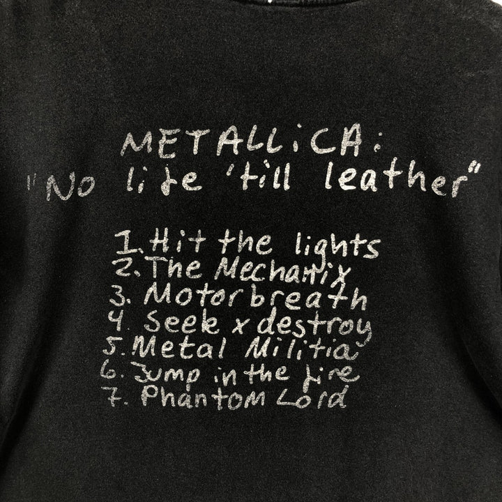 METALLICA Metallica Band T-shirt Band T Men's XL size unclear black type Vintage Second Hand