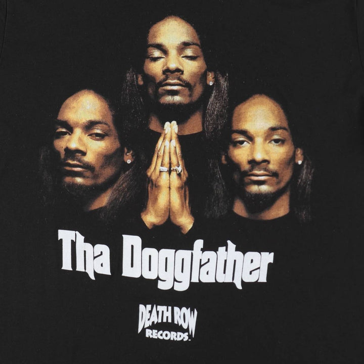 DEATH ROW RECORDS SNOOP DOGG Rap T-Shirt (Men's Size L) cotton black type Vintage Second Hand