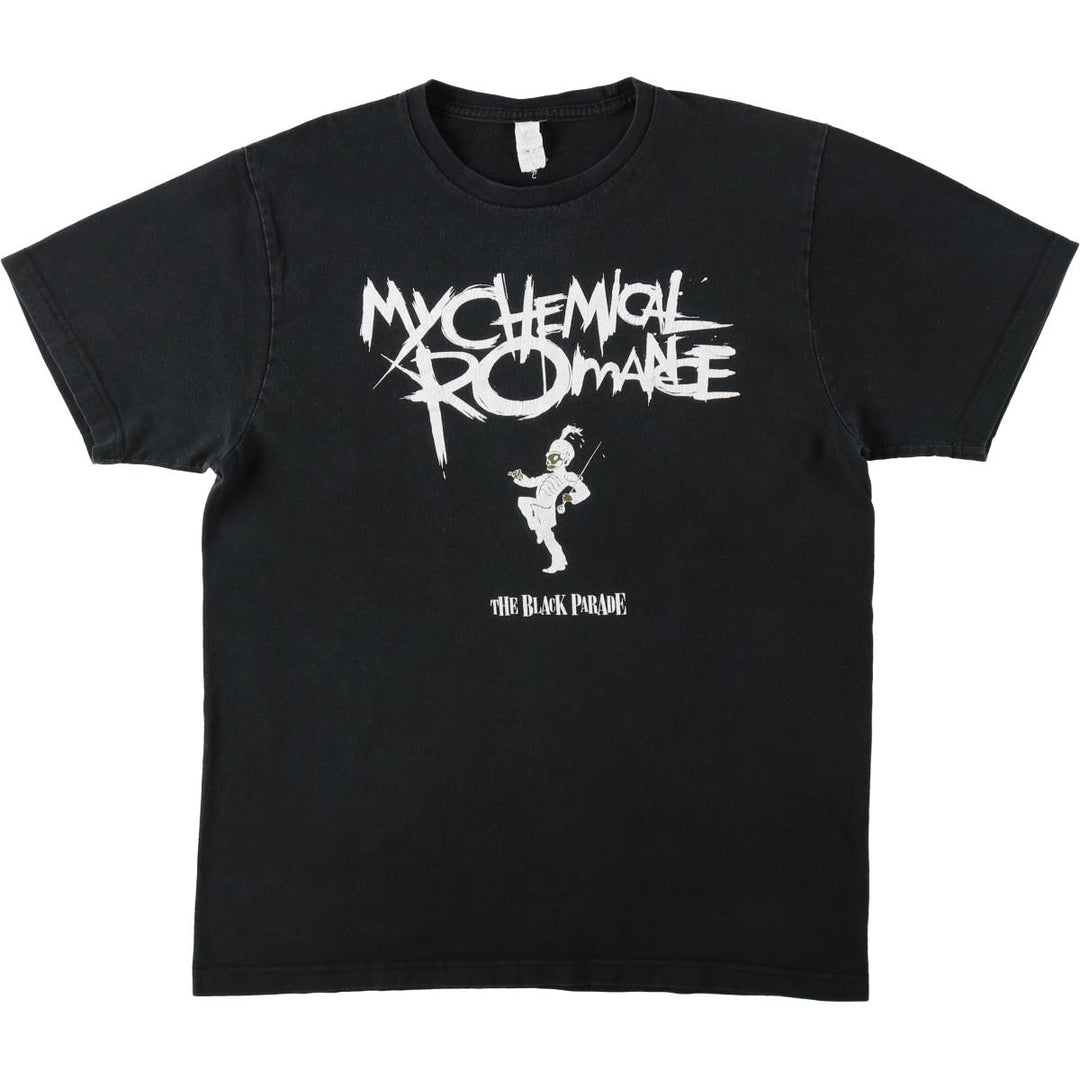 MY CHEMICAL ROMANCE My Chemical Romance Band T-shirt Band T Men's L size cotton black type Vintage Second Hand