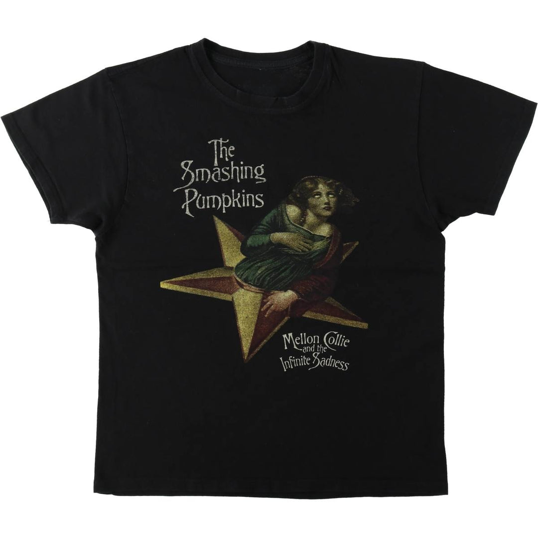 THE SMASHING PUMPKINS Smashing Pumpkins Band T-shirt Band T Men's M equivalent cotton black type Vintage Second Hand