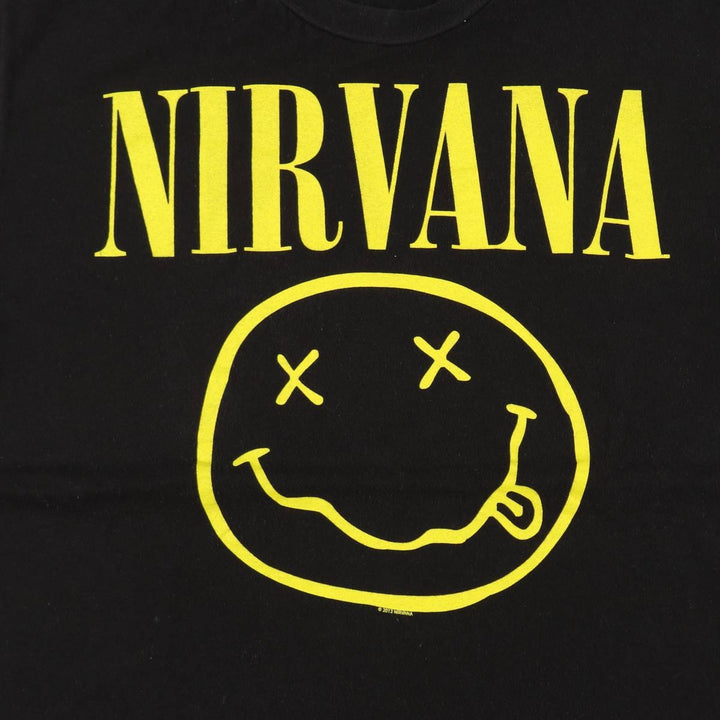 NIRVANA Nirvana Band T-shirt, Band T, Men's XL size unclear black type Vintage Second Hand