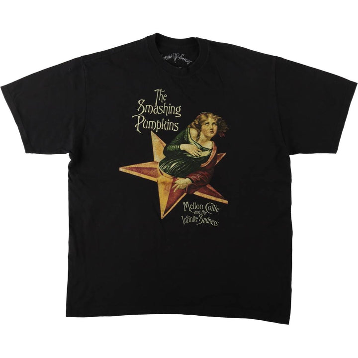 THE SMASHING PUMPKINS Smashing Pumpkins Band T-shirt Band T Men's XL equivalent cotton black type Vintage Second Hand