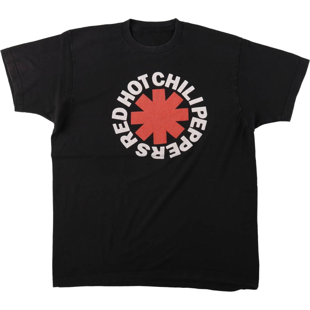 RED HOT CHILI PEPPERS Red Hot Chili Peppers Band T-shirt Band T Men's XL equivalent unclear black type Vintage Second Hand