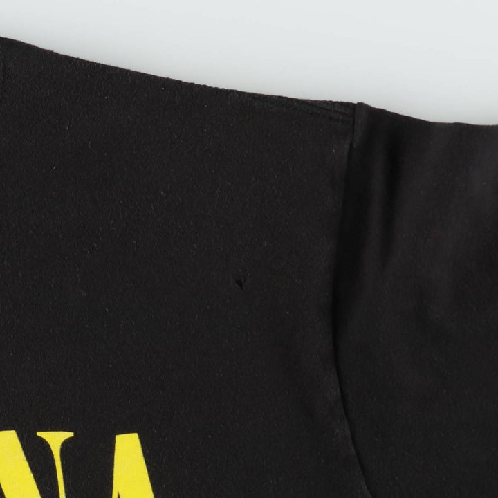 NIRVANA Nirvana Band T-shirt, Band T, Men's XL size unclear black type Vintage Second Hand