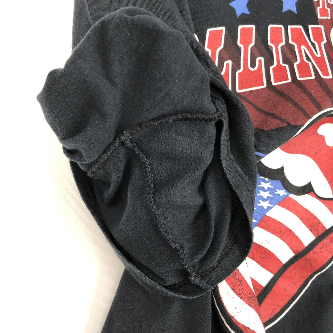 The Rolling Stones Band T-shirt, Band T, Men's L size unclear black type Vintage Second Hand