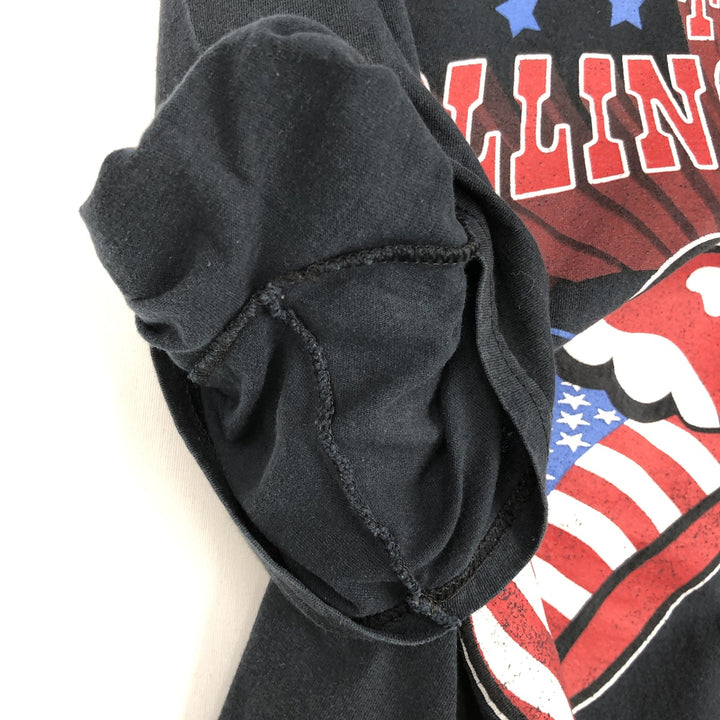 The Rolling Stones Band T-shirt, Band T, Men's L size unclear black type Vintage Second Hand