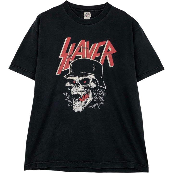 ALSTYLE SLAYER Band T-shirt (Men's size L) cotton black type Vintage Second Hand