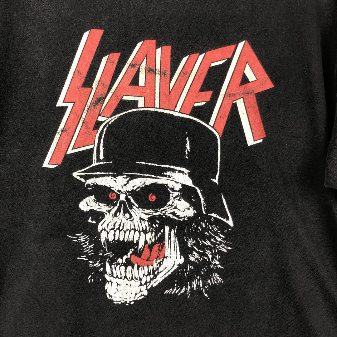 ALSTYLE SLAYER Band T-shirt (Men's size L) cotton black type Vintage Second Hand