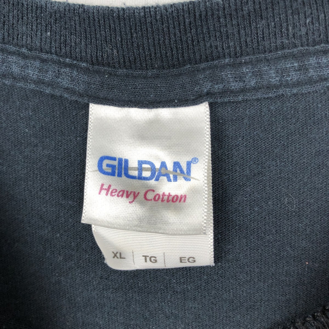 Gildan Heavy Cotton Eagles Band T-Shirt (Men's XL equivalent) cotton black type Vintage Second Hand