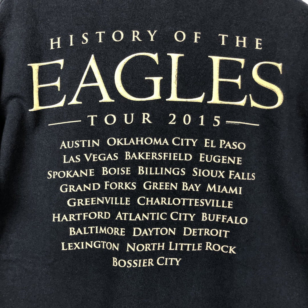Gildan Heavy Cotton Eagles Band T-Shirt (Men's XL equivalent) cotton black type Vintage Second Hand