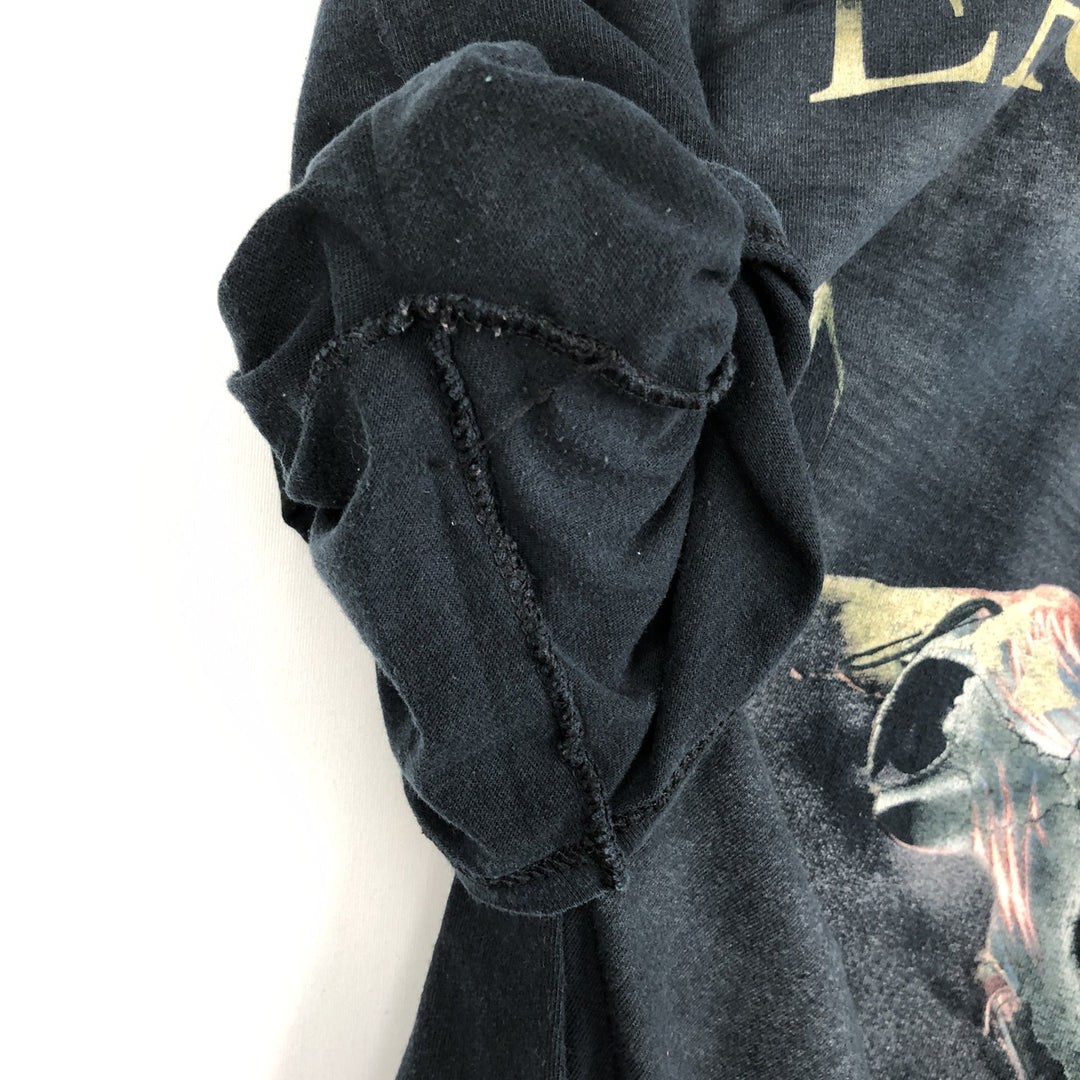 Gildan Heavy Cotton Eagles Band T-Shirt (Men's XL equivalent) cotton black type Vintage Second Hand