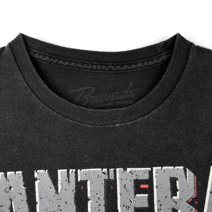 Bravado PANTERA Skull Pattern Snake Pattern Python Pattern Band T-shirt Men's Size S unclear black type Vintage Second Hand