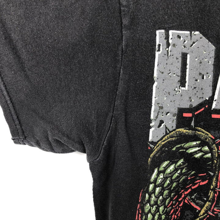 Bravado PANTERA Skull Pattern Snake Pattern Python Pattern Band T-shirt Men's Size S unclear black type Vintage Second Hand