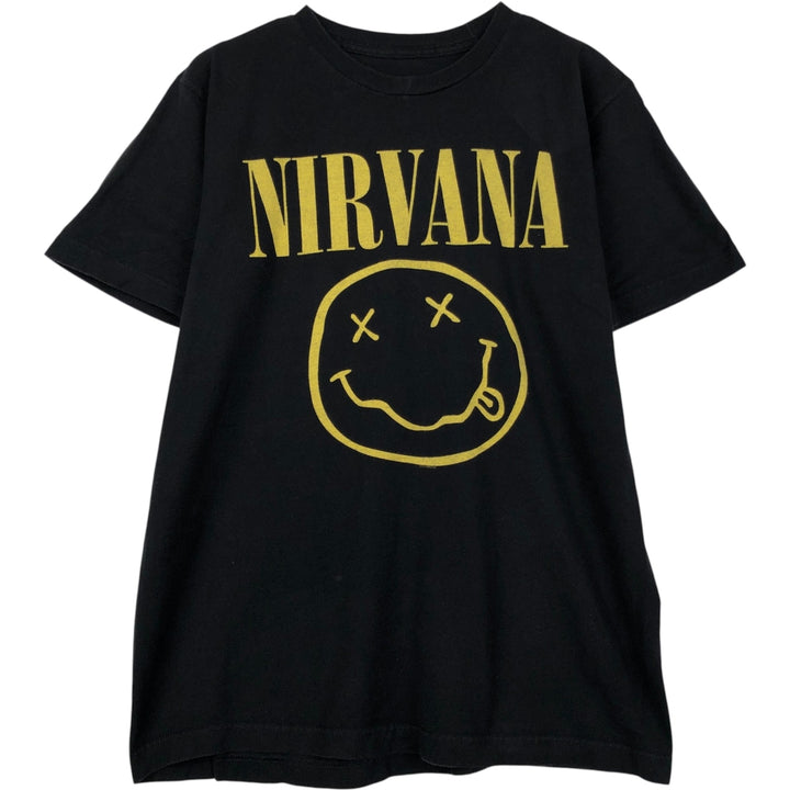 NIRVANA Nirvana Band T-shirt, Band T, Men's S size unclear black type Vintage Second Hand