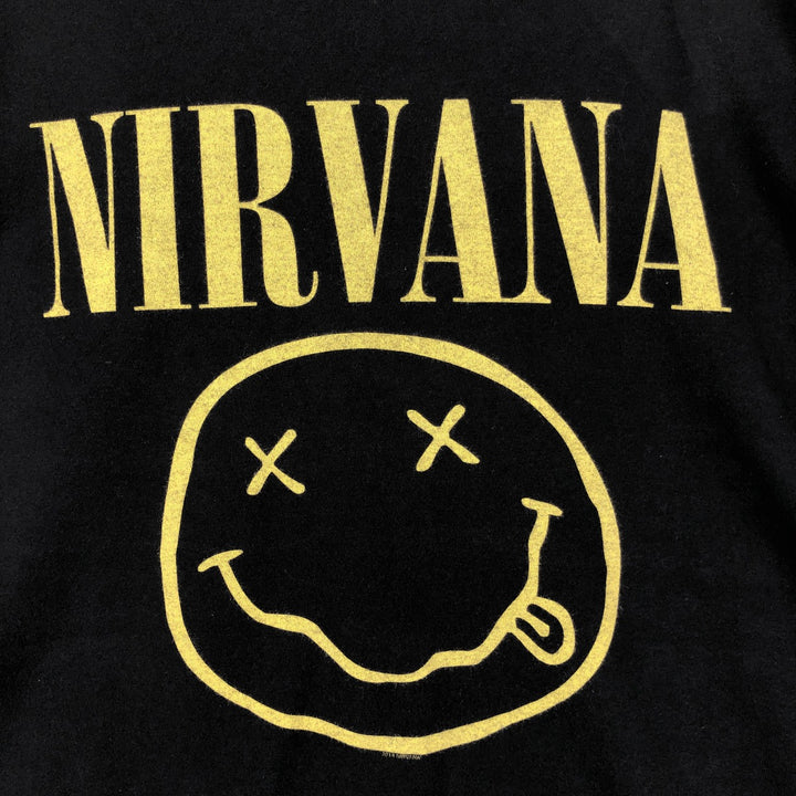 NIRVANA Nirvana Band T-shirt, Band T, Men's S size unclear black type Vintage Second Hand
