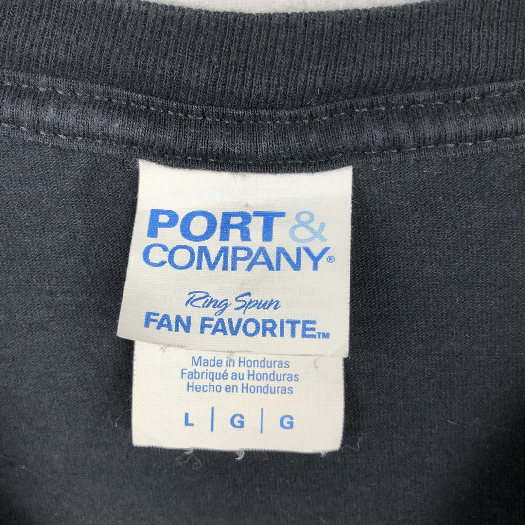 PORT&COMPANY The Rolling Stones Band T-shirt (Men's size L equivalent) cotton black type Vintage Second Hand