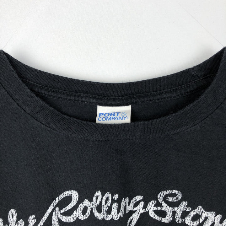 PORT&COMPANY The Rolling Stones Band T-shirt (Men's size L equivalent) cotton black type Vintage Second Hand