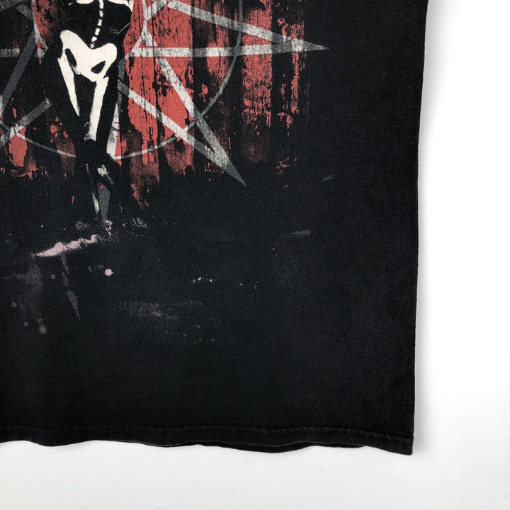 SLIPKNOT Skull Pattern Band T-Shirt (Men's Size M) cotton Charcoal Vintage Second Hand