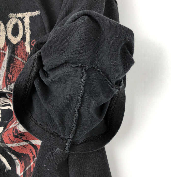 SLIPKNOT Skull Pattern Band T-Shirt (Men's Size M) cotton Charcoal Vintage Second Hand