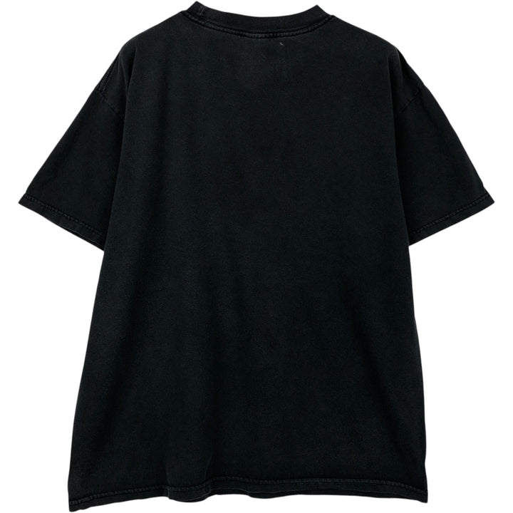 AL STYLE SUICIDAL TENDENCIES Skull Pattern Band T-Shirt (Men's Size L) cotton Charcoal Vintage Second Hand