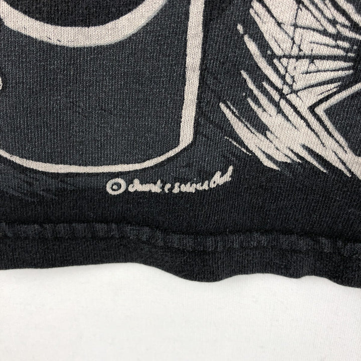 AL STYLE SUICIDAL TENDENCIES Skull Pattern Band T-Shirt (Men's Size L) cotton Charcoal Vintage Second Hand