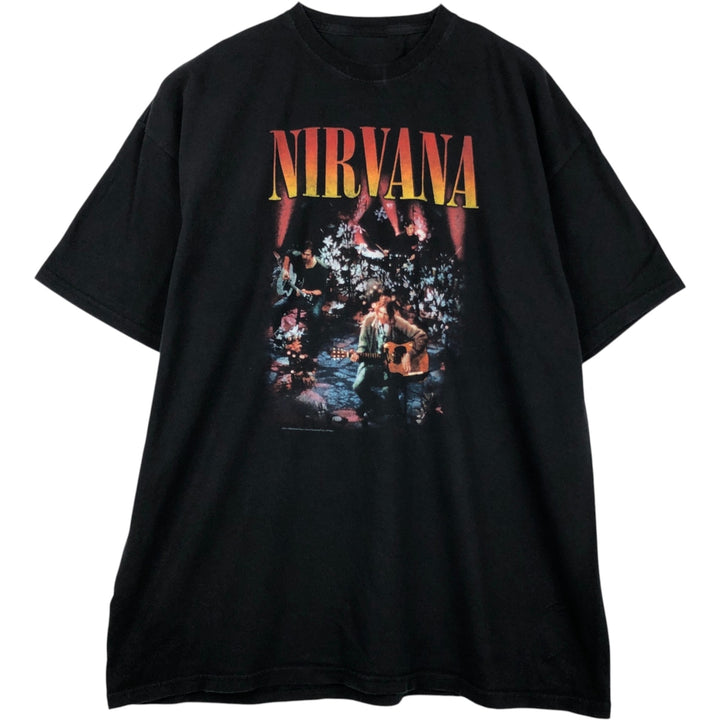 NIRVANA Nirvana Band T-shirt, Band T, Men's XL size unclear black type Vintage Second Hand
