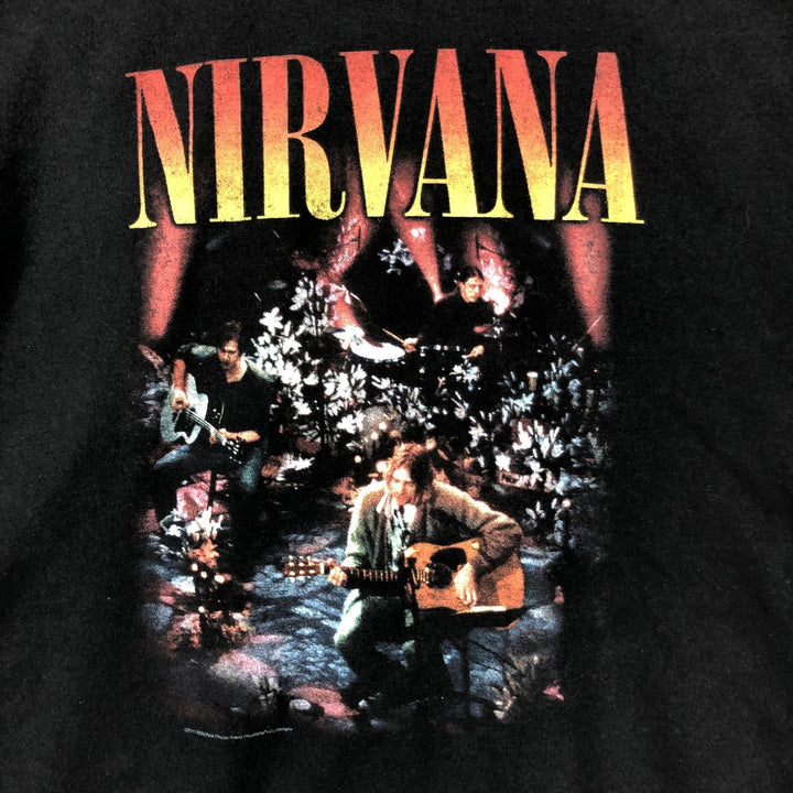 NIRVANA Nirvana Band T-shirt, Band T, Men's XL size unclear black type Vintage Second Hand