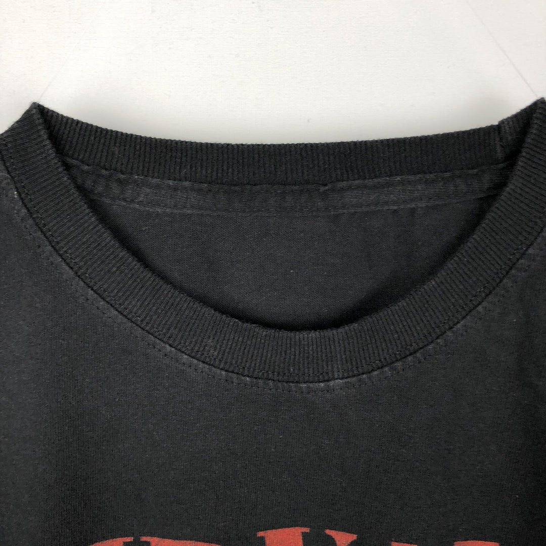 NIRVANA Nirvana Band T-shirt, Band T, Men's XL size unclear black type Vintage Second Hand