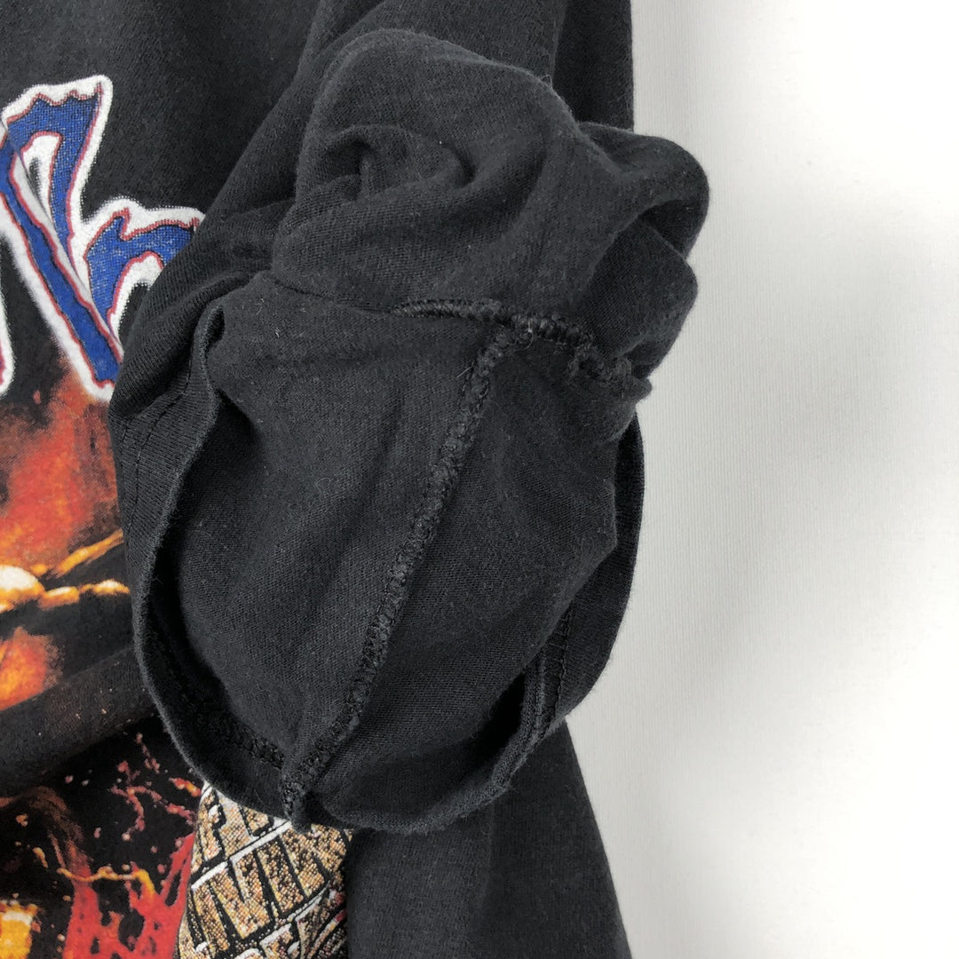 Hanes BEEFY-T Rob Zombie KORN Band T-shirt (Men's size M) cotton black type Vintage Second Hand