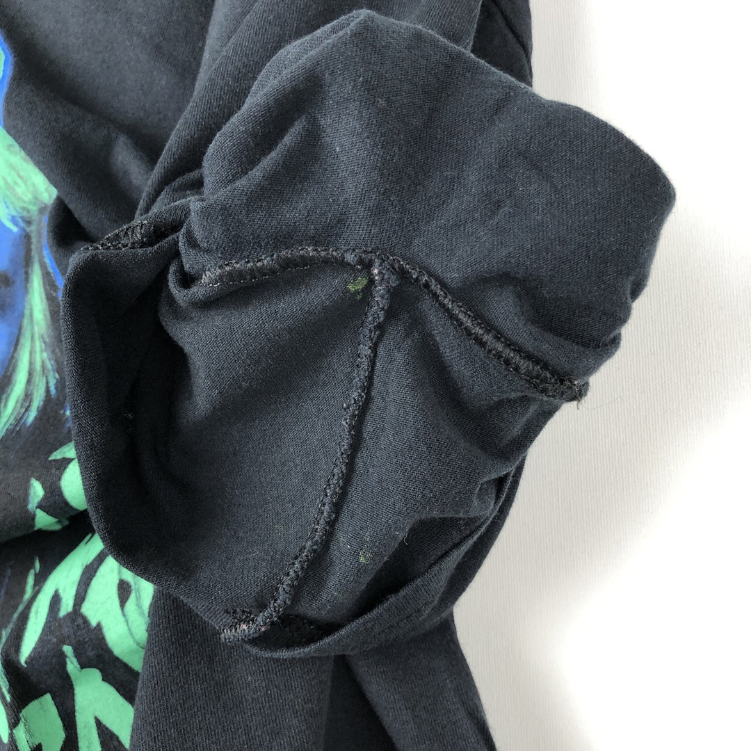 BILLIE EILISH Billie Eilish Band T-shirt Band T Men's S size cotton black type Vintage Second Hand