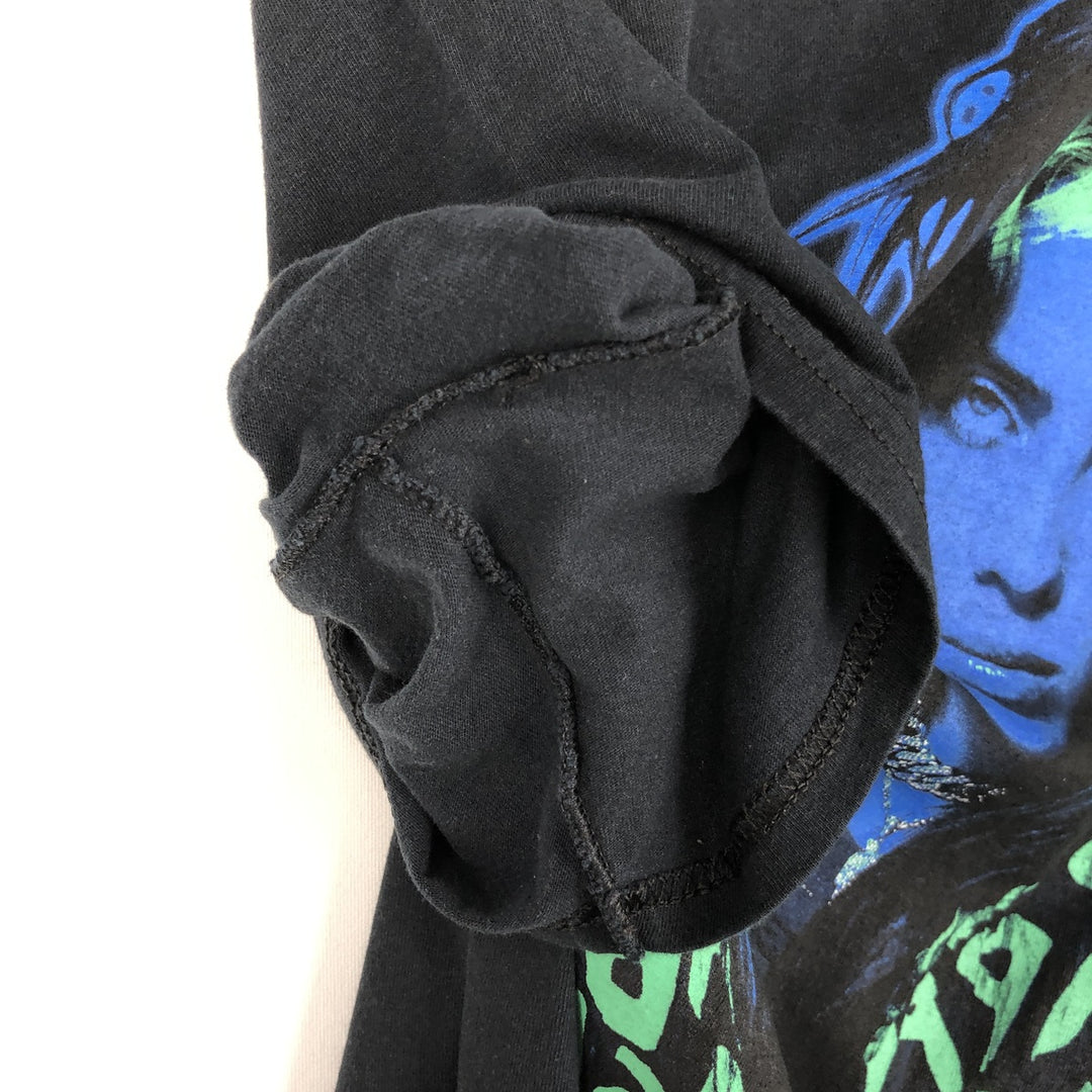 BILLIE EILISH Billie Eilish Band T-shirt Band T Men's S size cotton black type Vintage Second Hand
