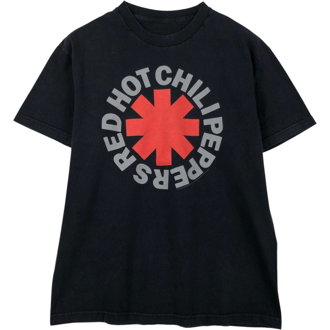 RED HOT CHILI PEPPERS Red Hot Chili Peppers Band T-shirt Band T Men's M size unclear black type Vintage Second Hand