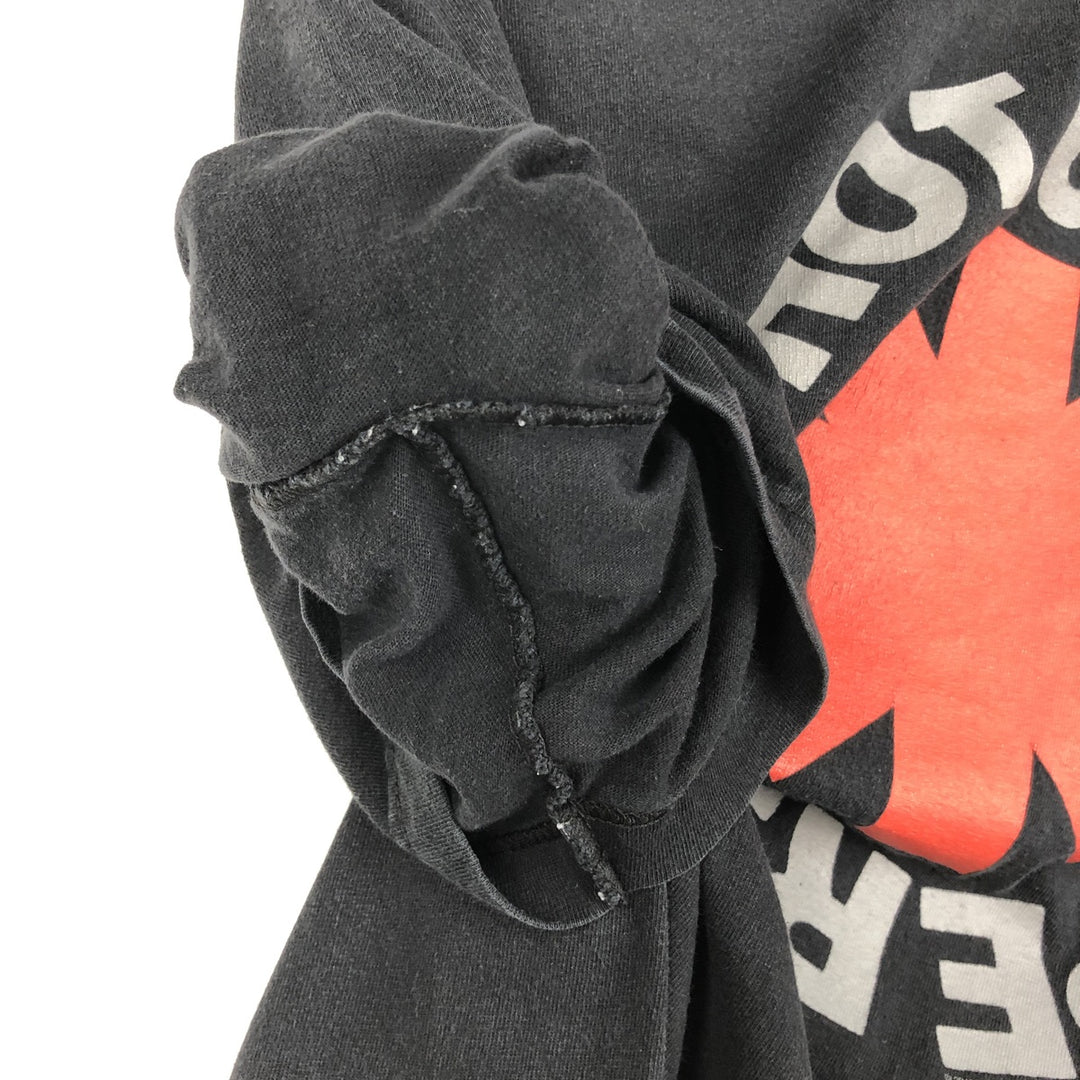 RED HOT CHILI PEPPERS Red Hot Chili Peppers Band T-shirt Band T Men's M size unclear black type Vintage Second Hand