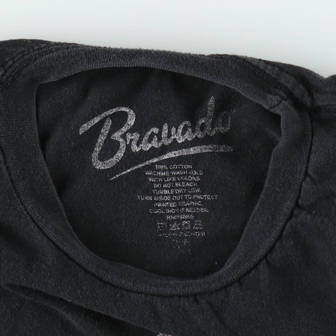 BRAVADO RED HOT CHILI PEPPERS Red Hot Chili Peppers Band T-Shirt Band Tee Men's XL cotton black type Vintage Second Hand