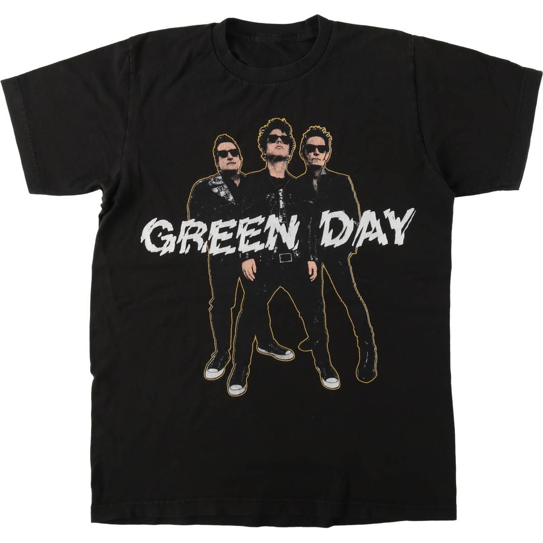 GREEN DAY Green Day Band T-shirt Band T Men's XL size unclear black type Vintage Second Hand