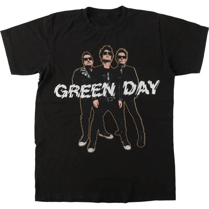 GREEN DAY Green Day Band T-shirt Band T Men's XL size unclear black type Vintage Second Hand