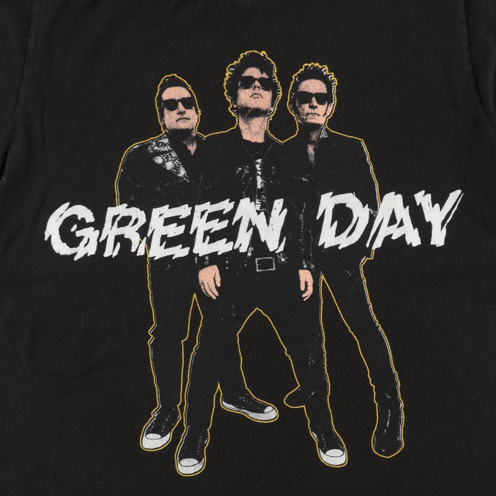 GREEN DAY Green Day Band T-shirt Band T Men's XL size unclear black type Vintage Second Hand