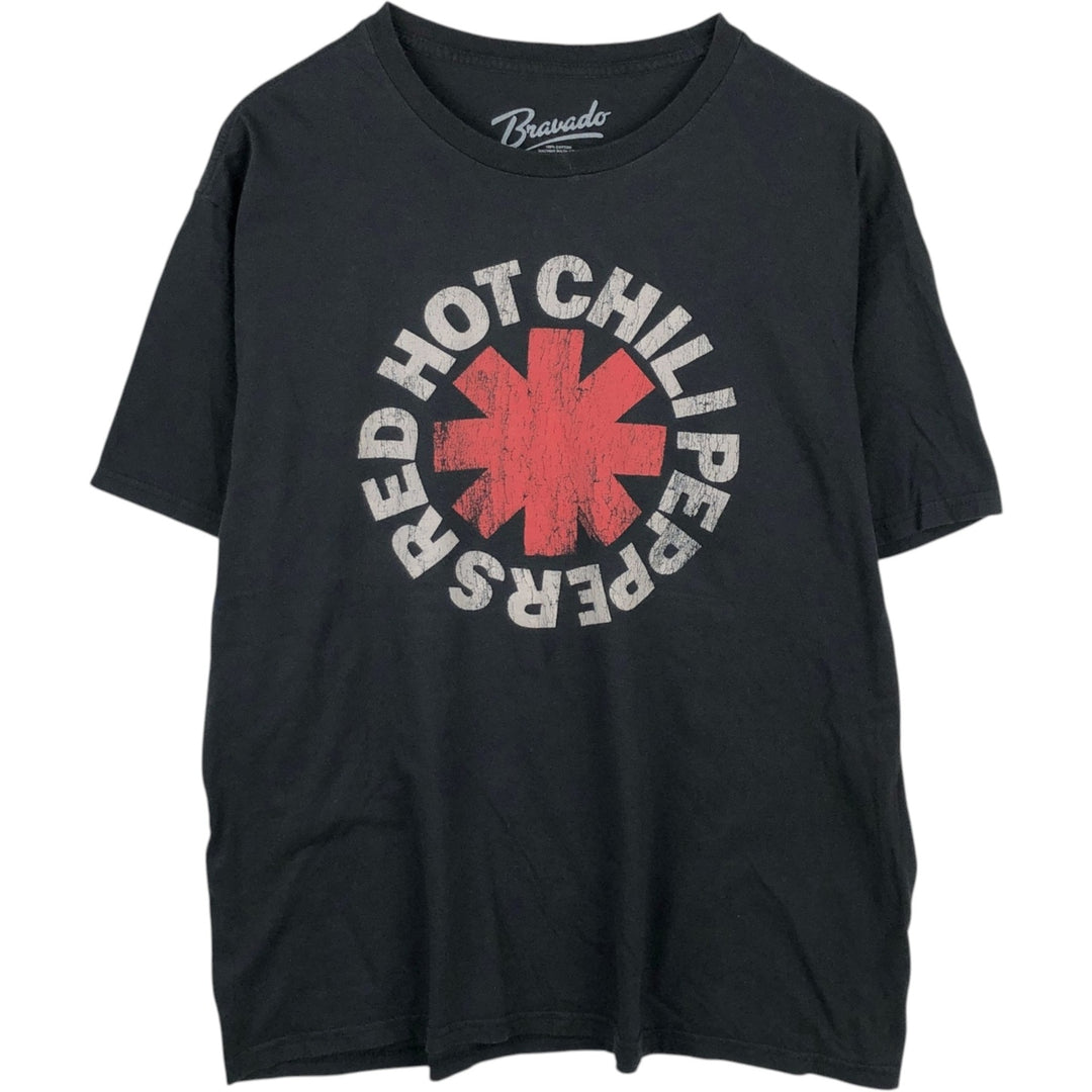 BRAVADO RED HOT CHILI PEPPERS Red Hot Chili Peppers Band T-Shirt Band Tee Men's XL cotton black type Vintage Second Hand