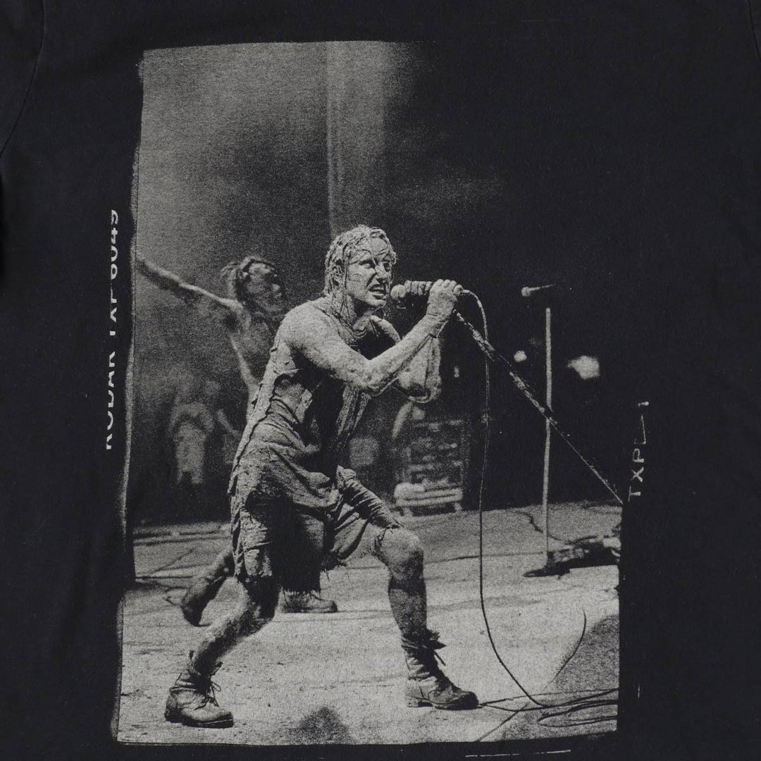 NINE INCHI NAILS Band T-shirt (Men's size L) cotton black type Vintage Second Hand