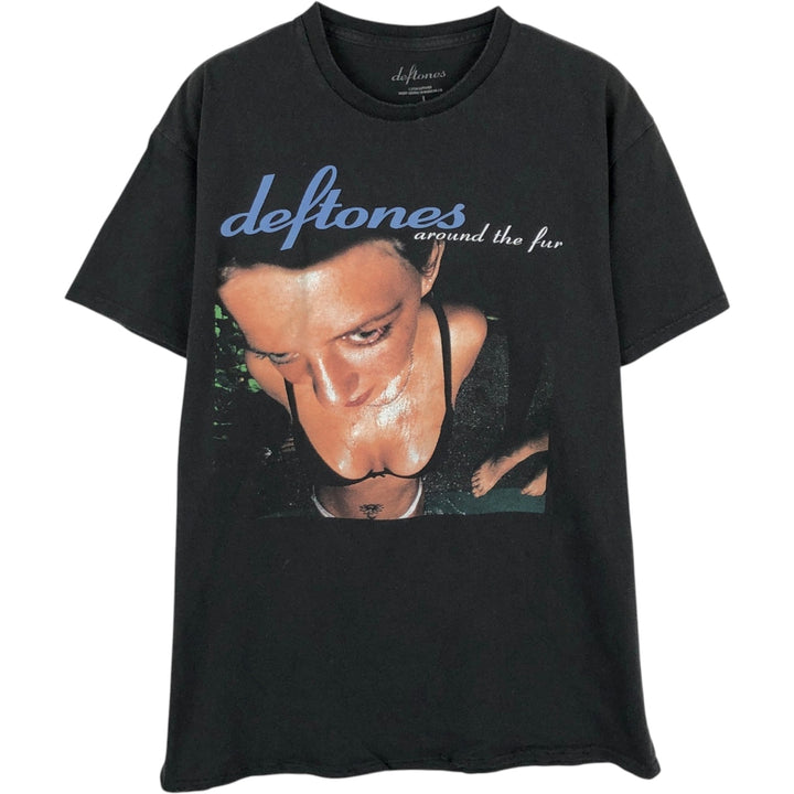 DEFTONES Deftones Band T-shirt Band T Men's L size cotton black type Vintage Second Hand