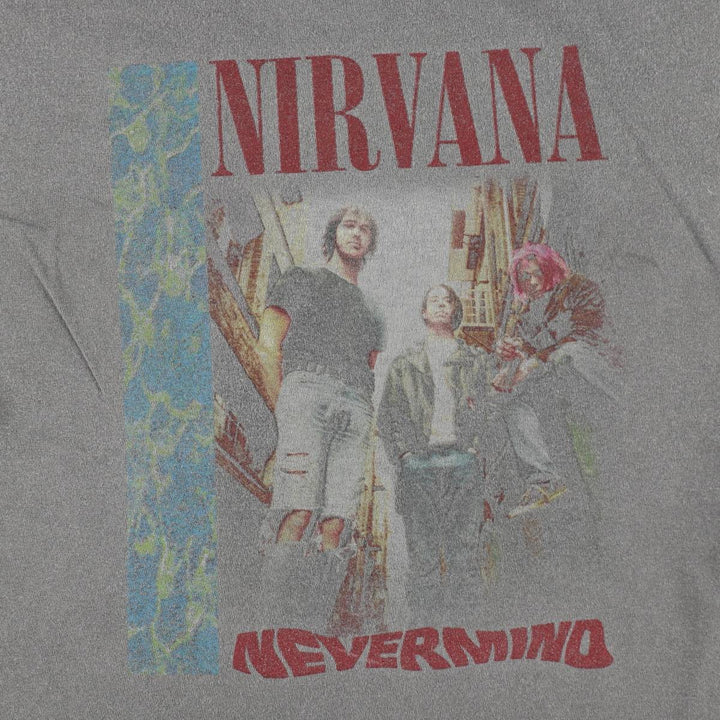NIRVANA Nirvana Band T-shirt, Band T, Men's M size unclear Charcoal Vintage Second Hand