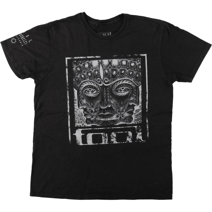 TOOL Band T-shirt, Men's L size cotton black type Vintage Second Hand